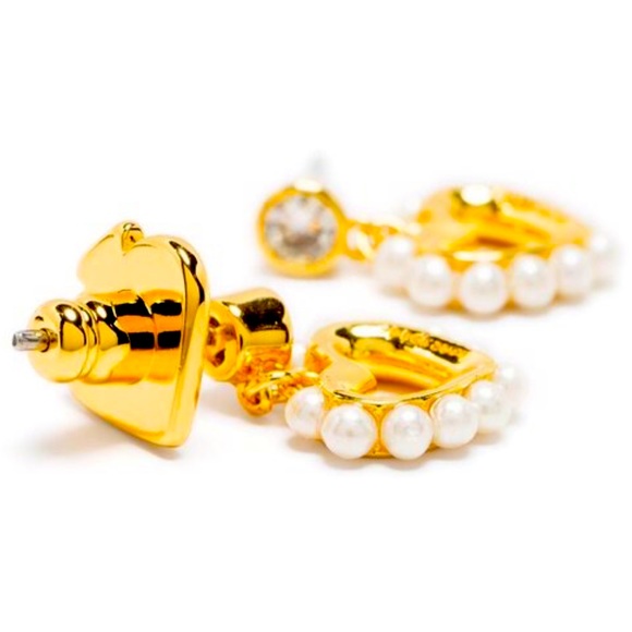 New Kate Spade shining spade pearl drop earrings - Picture 3 of 11